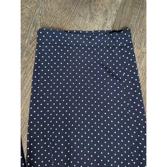 Vintage Navy Blue Polka Dot Cropped Pants: Fritzi California Trousers Size Large - Picture 4 of 7